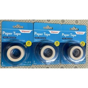 Walgreens Paper Tape 1 in x 10 yd, Pack Of 3